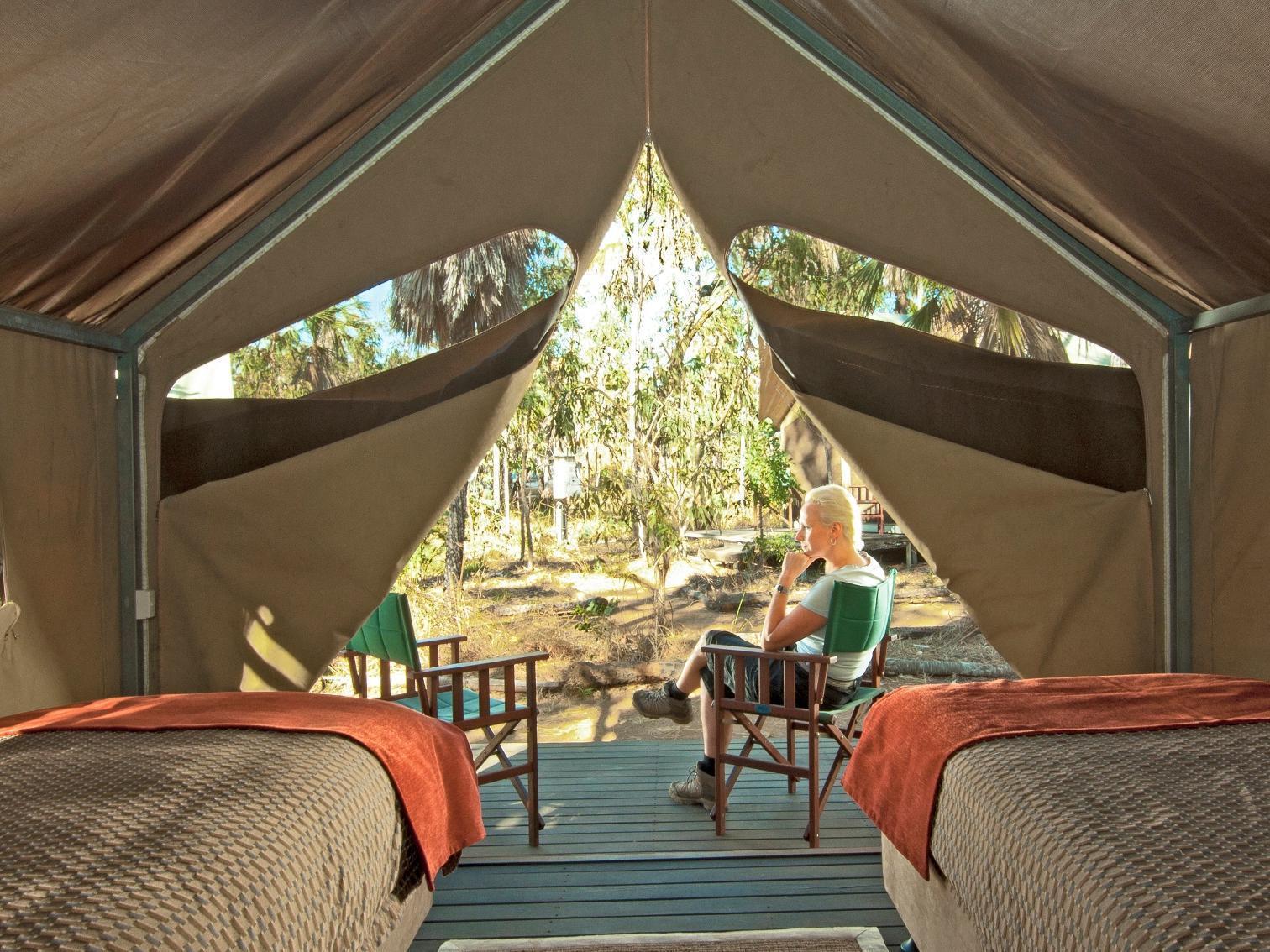 Luxury tent Mitchell Falls Wilderness